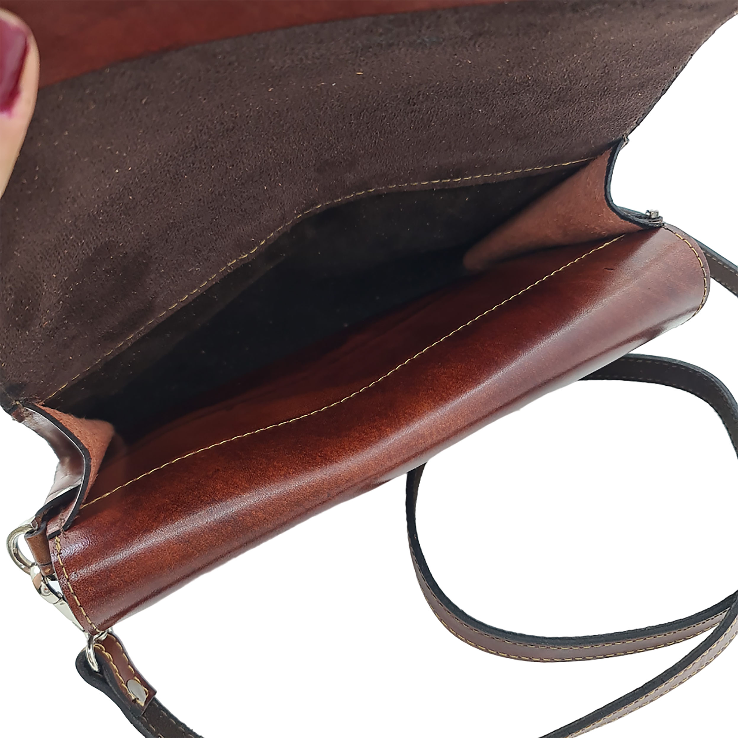 کیف دوشی زنانه چرم رادل مدل سلین کد B_0020 - تصویر 6