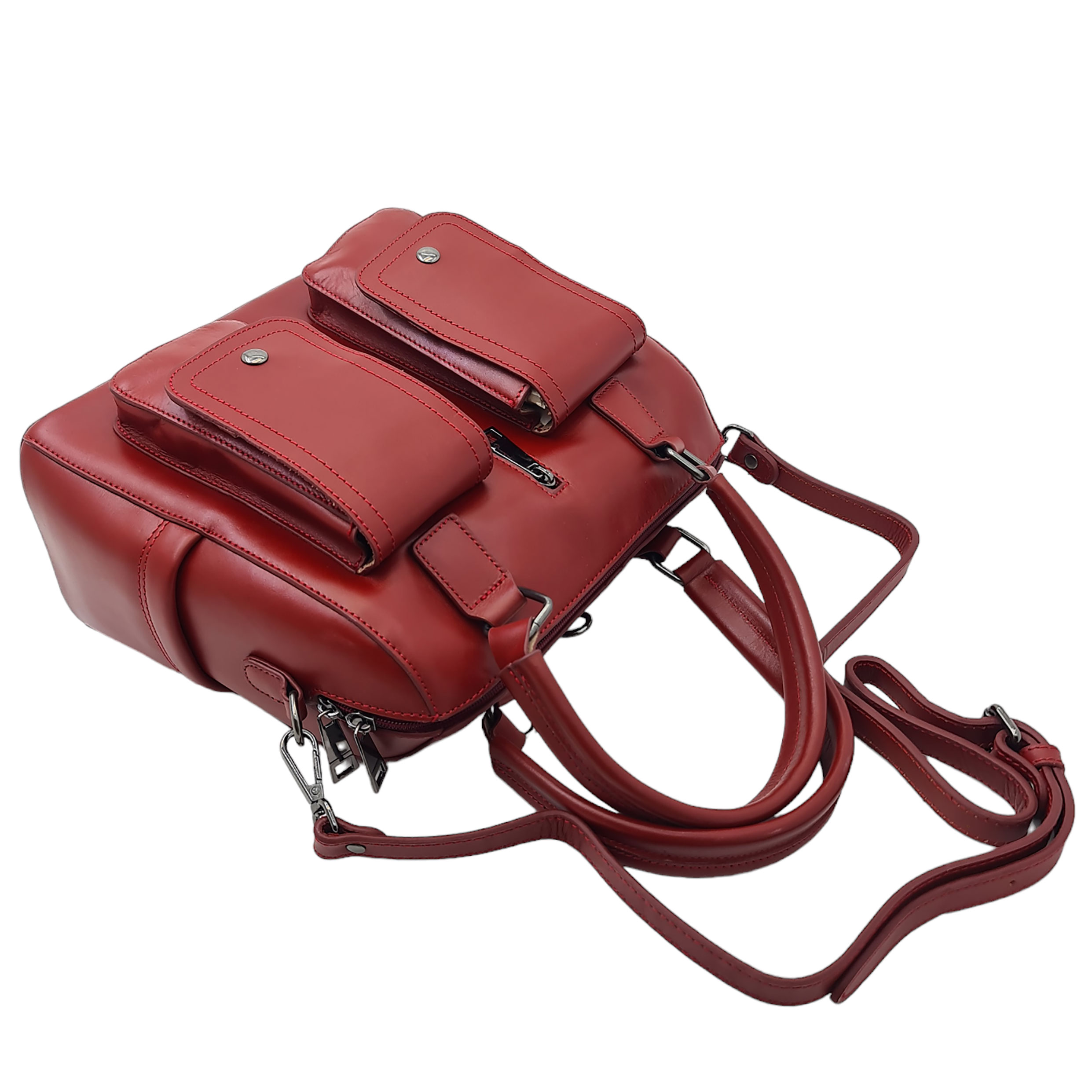 کوله پشتی 3 کاره زنانه چرم رادل مدل فلورا کد B_0028 - تصویر 3