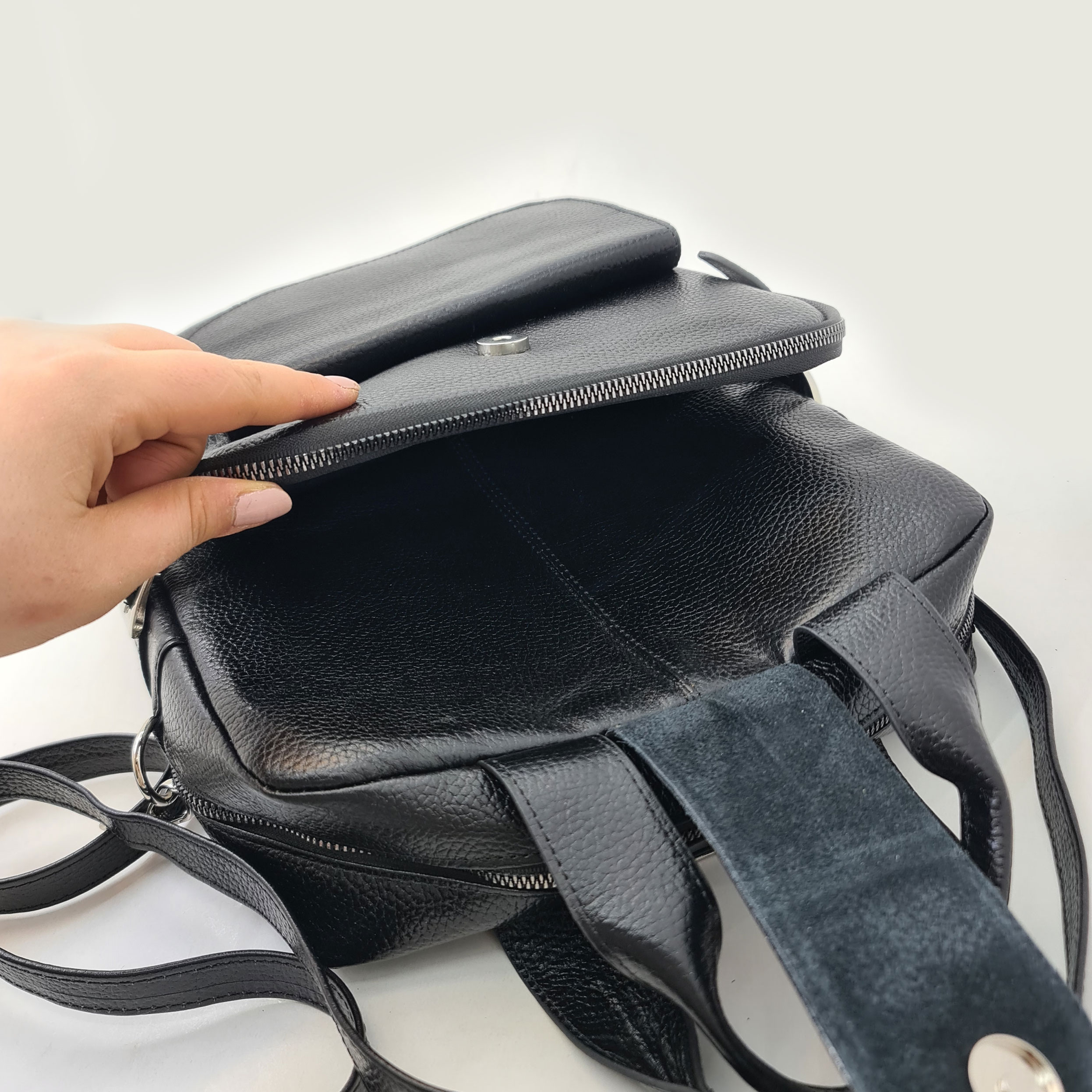 کوله پشتی 3کاره زنانه چرم رادل مدل تانیا کد B_0030 - تصویر 4